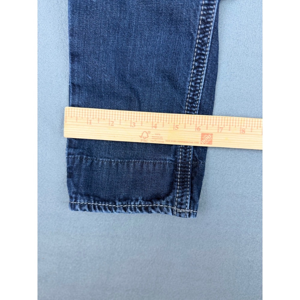 BKE Asher Slim Fit Dark Wash Jeans Mens 30XL Extra Long Paisley Cuff Stitching - Picture 3 of 11